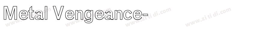 Metal Vengeance字体转换